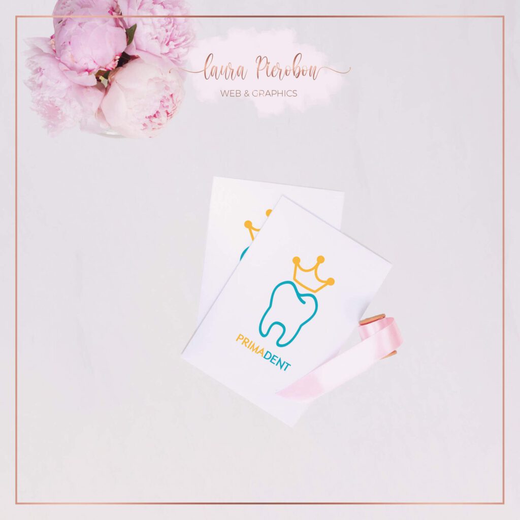 Portfolio - Logo studio dentistico Primadent © Laura Pierobon – Web & Graphics