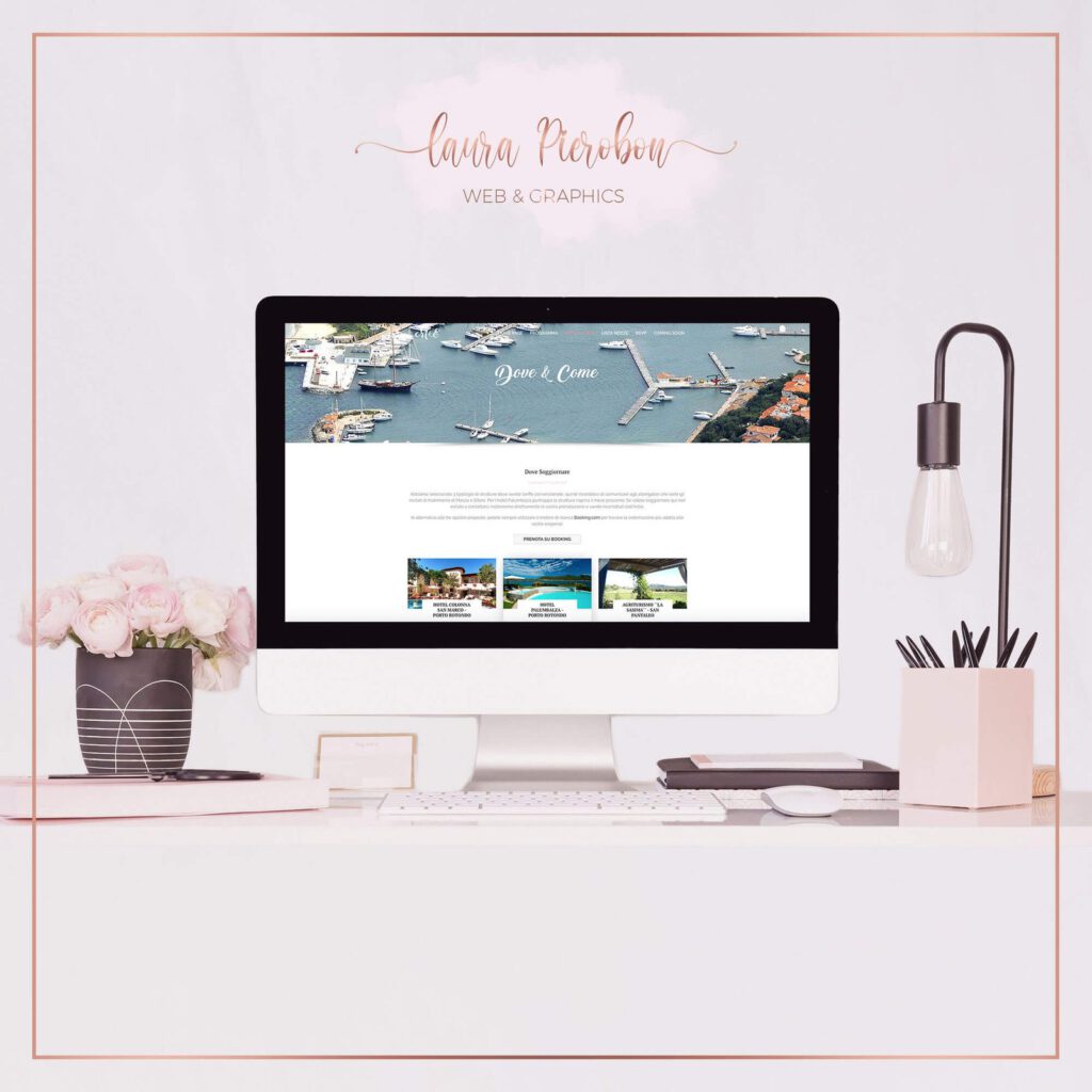 Portfolio - Sito Mariza & Ettore sposi © Laura Pierobon – Web & Graphics