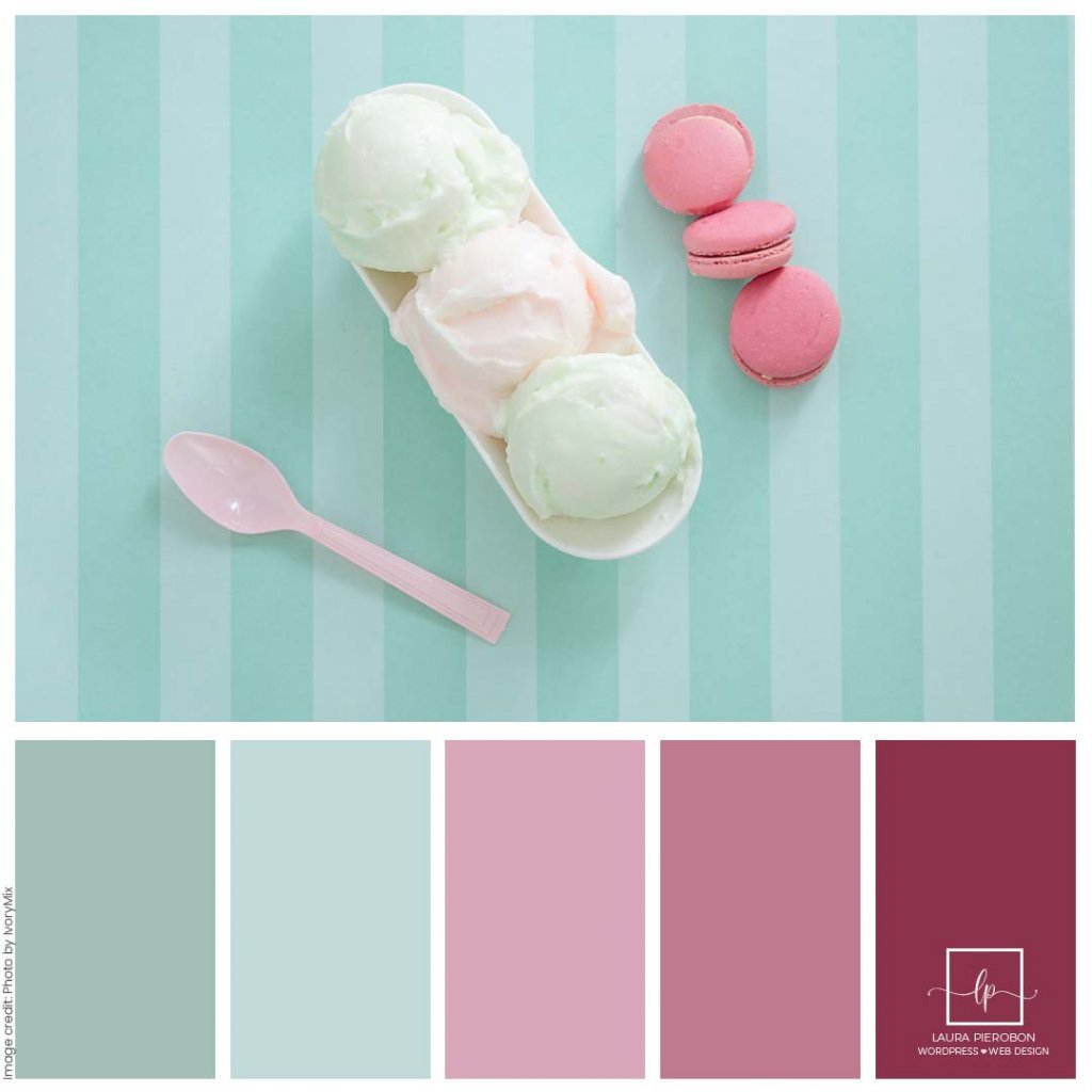 Palette colori di Luglio 2021 © Laura Pierobon - WordPress ❤︎ Web Design