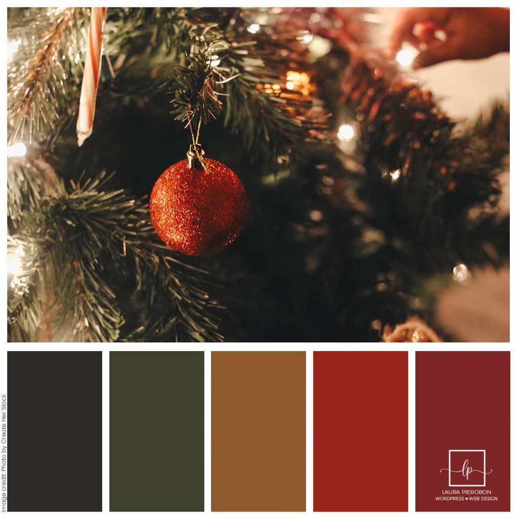 Palette colori di Dicembre 2022 © Laura Pierobon - WordPress ❤︎ Web Design