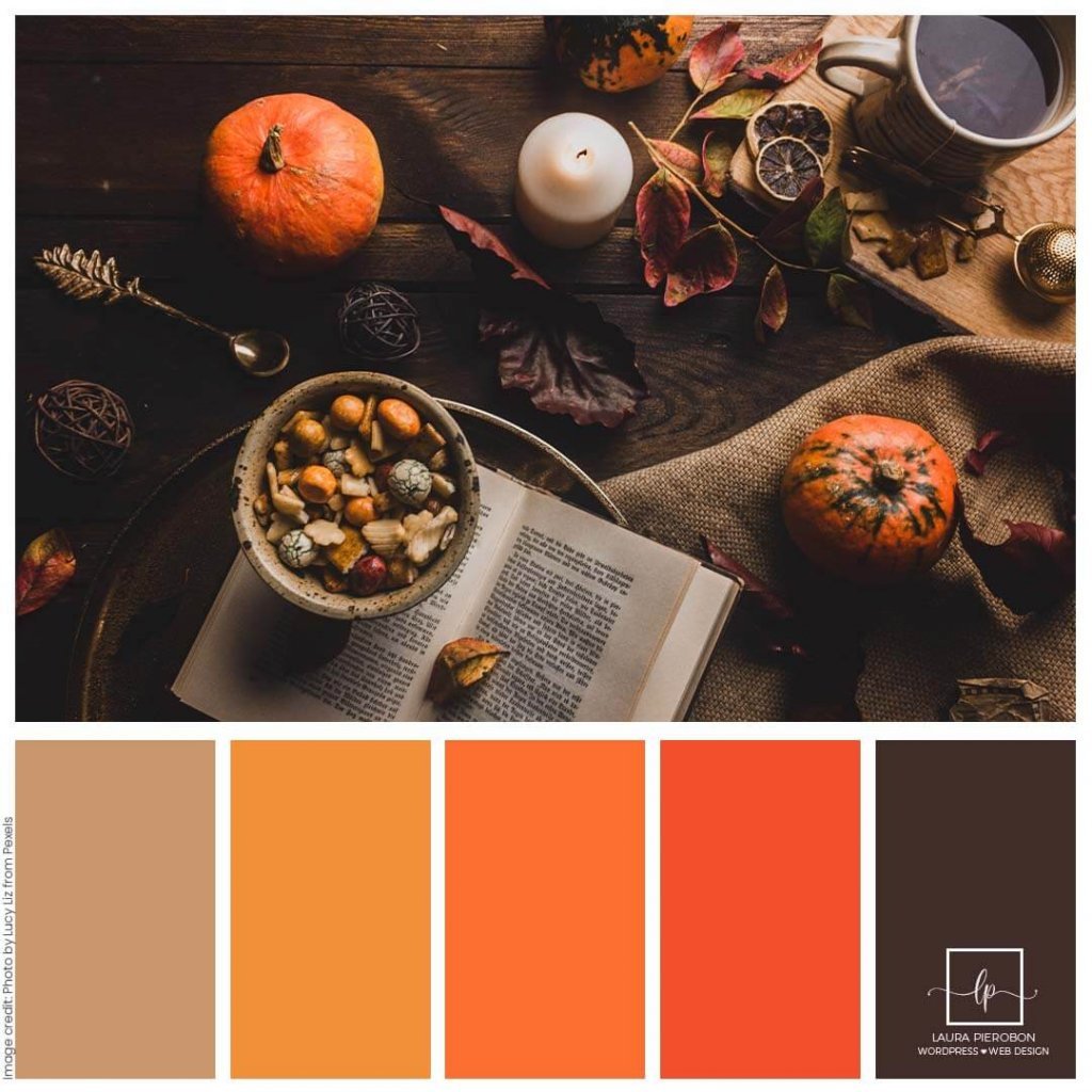 Palette colori di Novembre 2021 © Laura Pierobon - WordPress ❤︎ Web Design